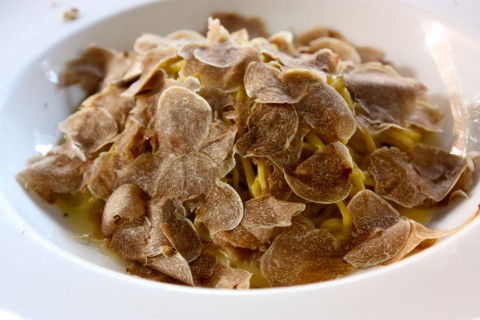 "tajarin" with white truffle